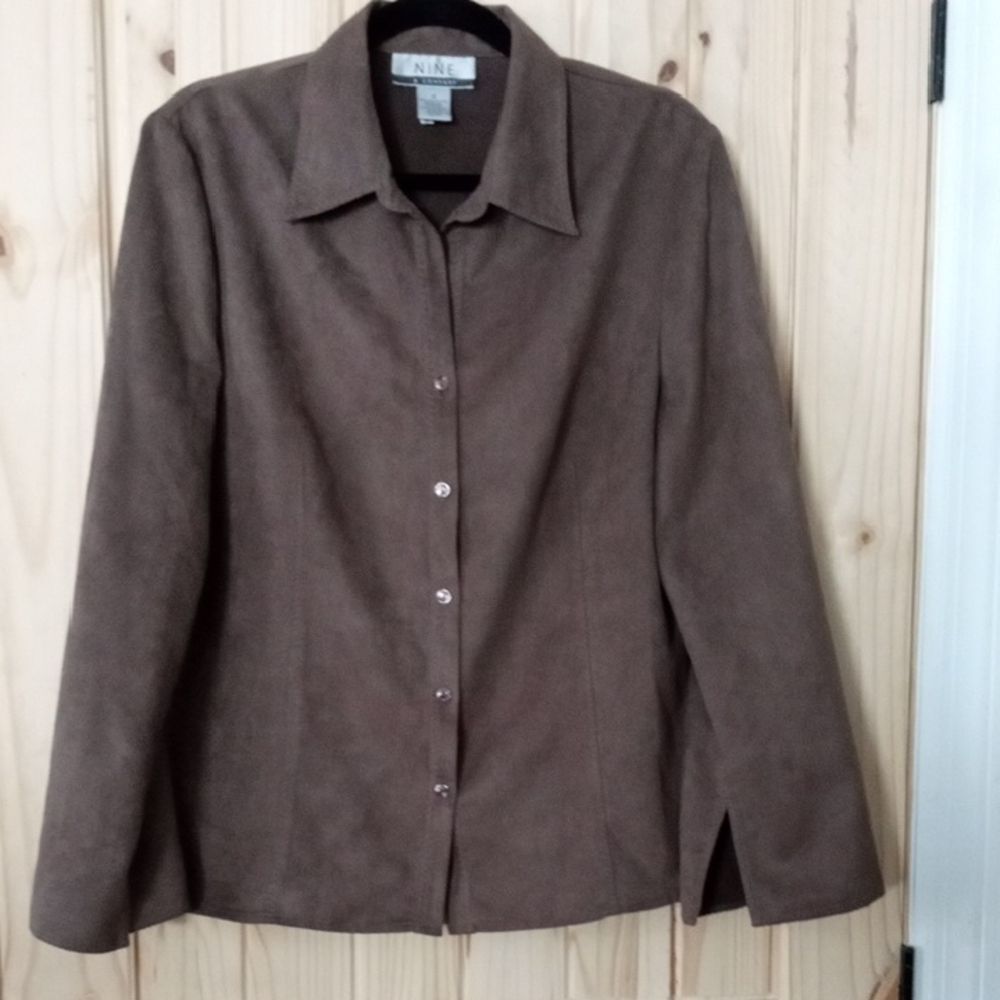 Brown Button-Up Shirt/Jacket